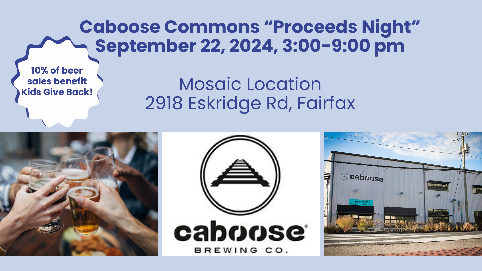 Caboose Commons Proceeds Night, Sept. 22