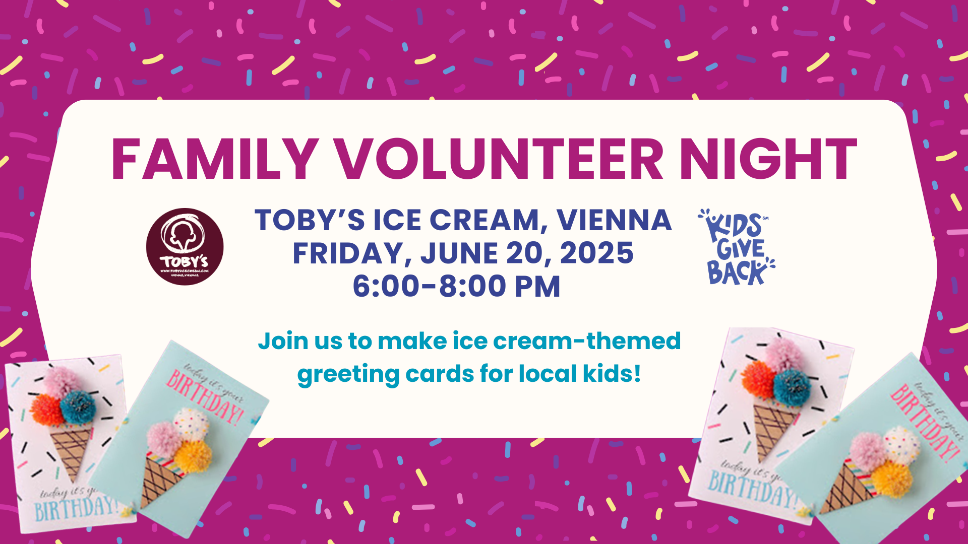 Family Volunteer Night, Toby's